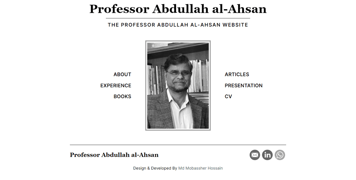 Professor Abdullah al-Ahsan